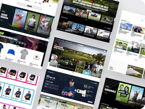 Image of Liv Golf project, showing the Liv Golf website
